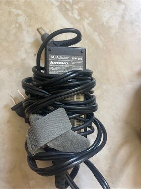 Lenovo Black AC Adapter with Coiled Cable